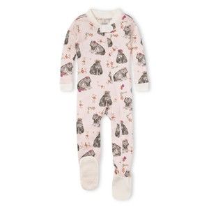 Burt’s Bees Baby Hippie Hippos Organic Cotton Pajamas - Size 12month NWT